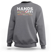 Hands Off Sweatshirt Social Security And Medicare Protest