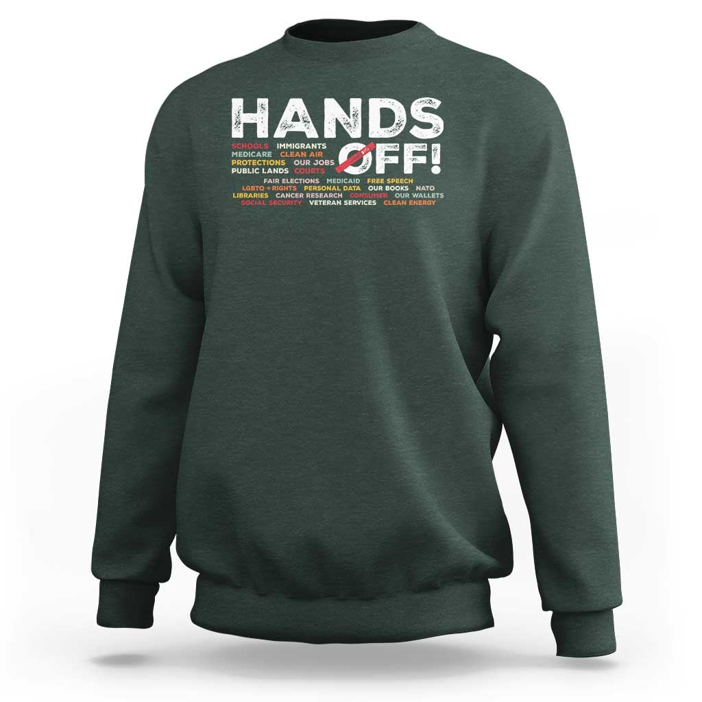 Hands Off Sweatshirt Social Security And Medicare Protest