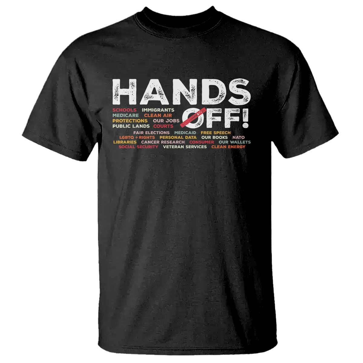 Hands Off T Shirt Social Security And Medicare Protest