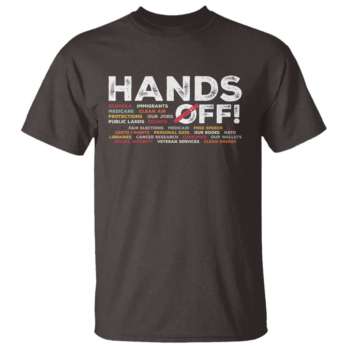 Hands Off T Shirt Social Security And Medicare Protest
