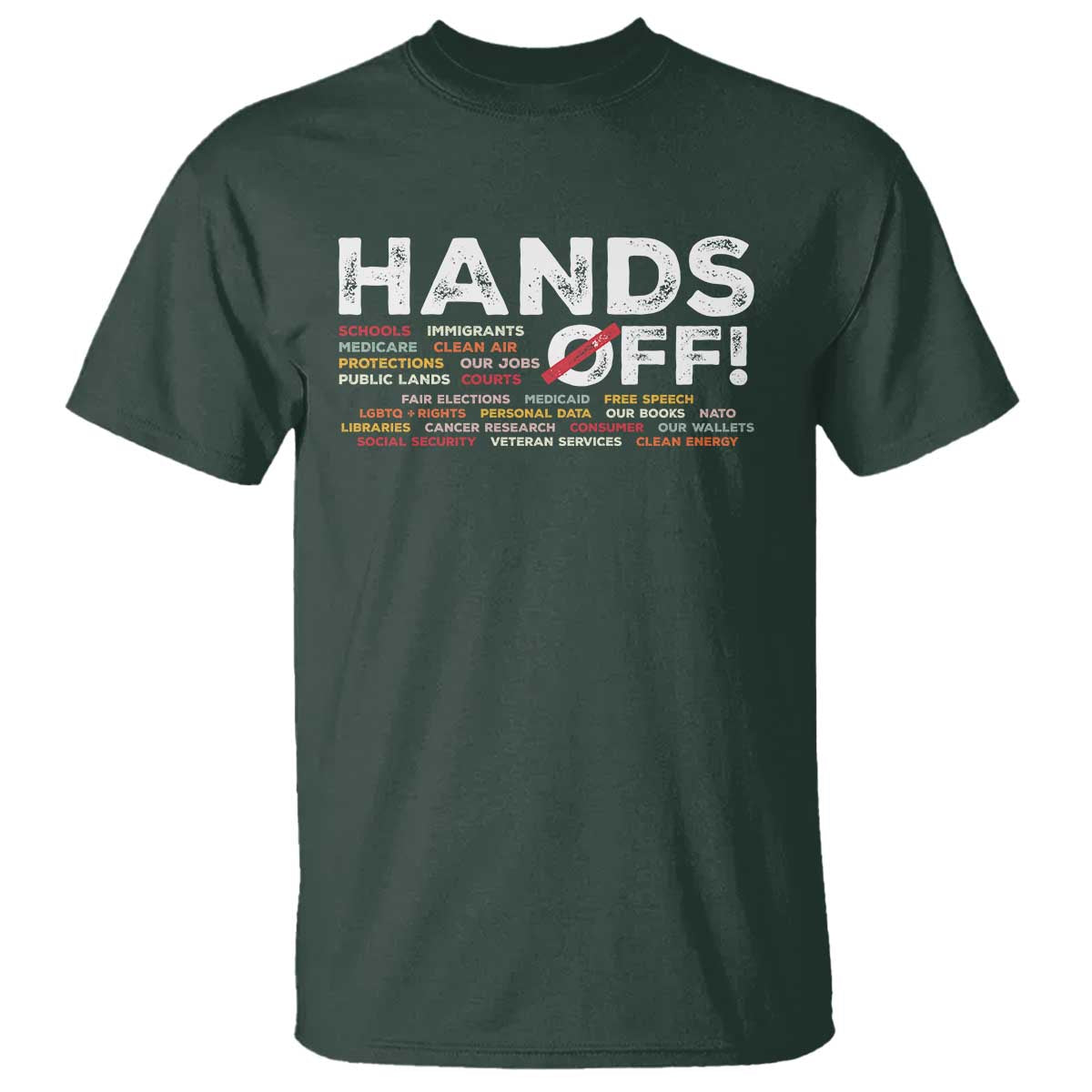 Hands Off T Shirt Social Security And Medicare Protest