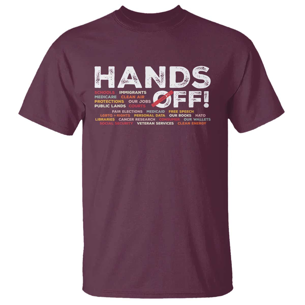 Hands Off T Shirt Social Security And Medicare Protest