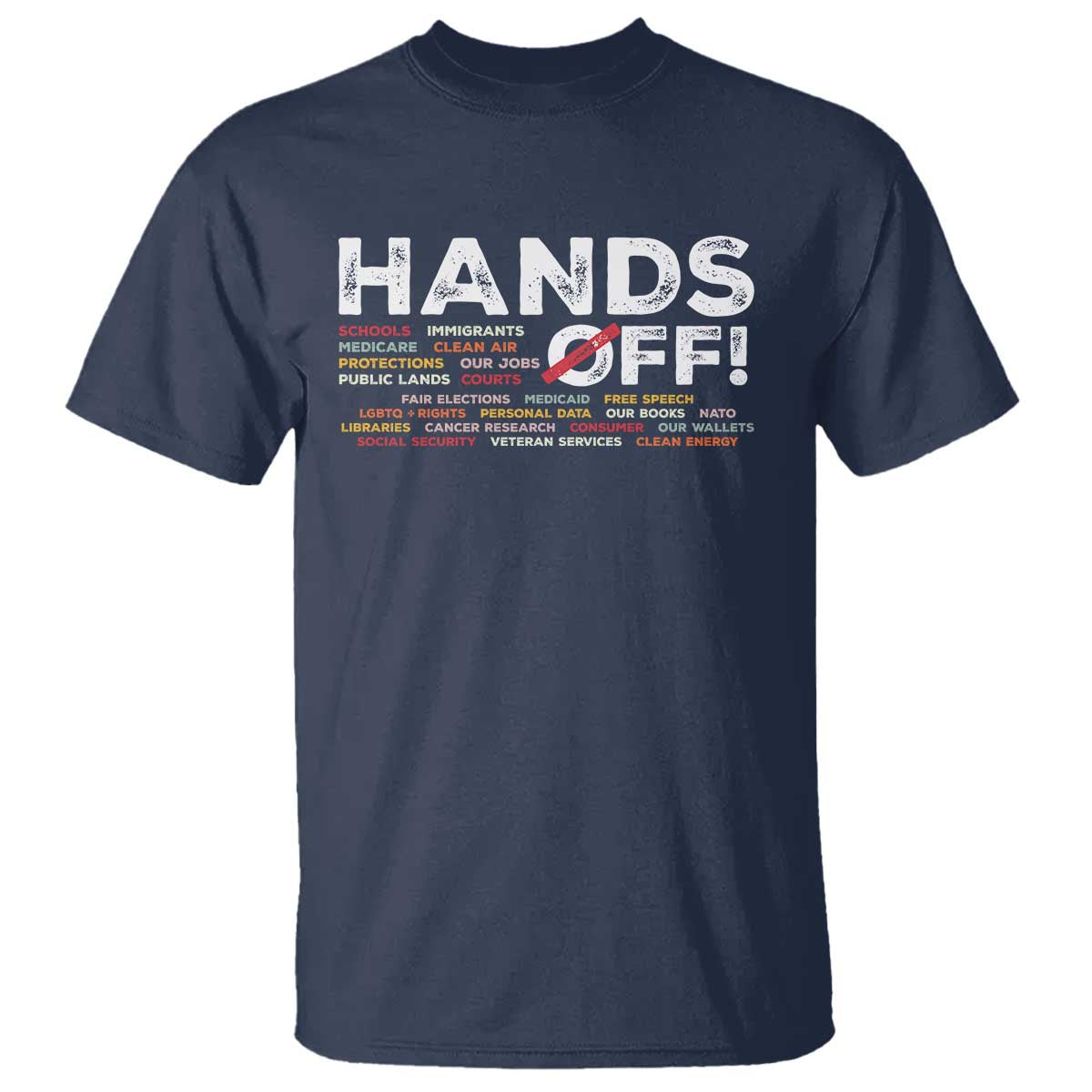 Hands Off T Shirt Social Security And Medicare Protest