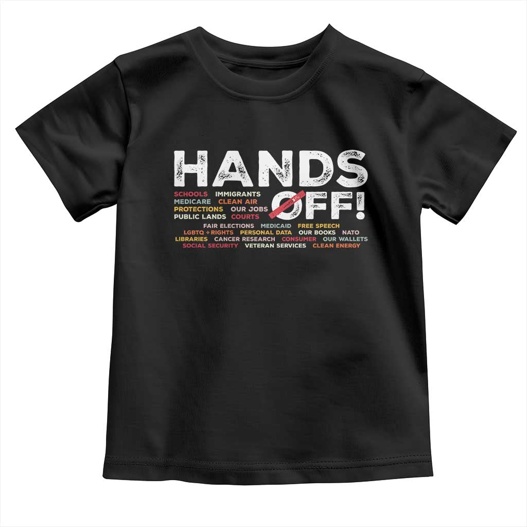 Hands Off Toddler T Shirt Social Security And Medicare Protest