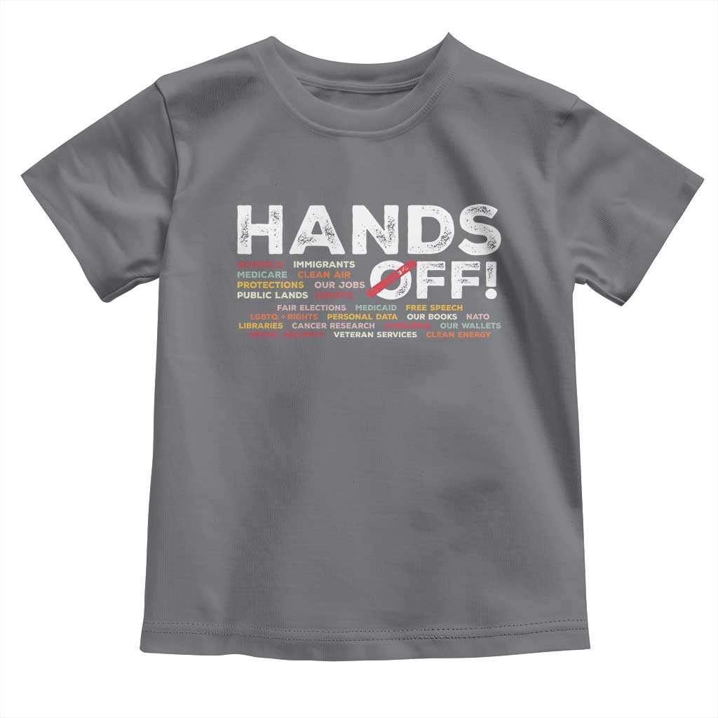 Hands Off Toddler T Shirt Social Security And Medicare Protest