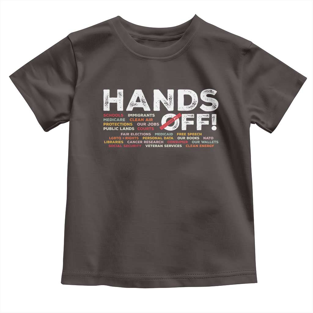 Hands Off Toddler T Shirt Social Security And Medicare Protest
