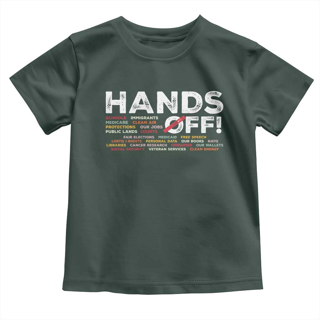 Hands Off Toddler T Shirt Social Security And Medicare Protest