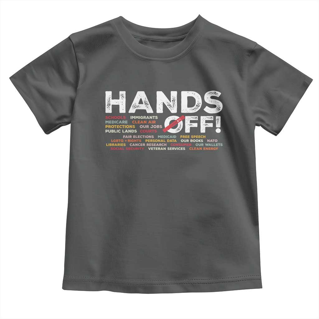 Hands Off Toddler T Shirt Social Security And Medicare Protest