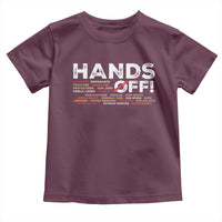 Hands Off Toddler T Shirt Social Security And Medicare Protest