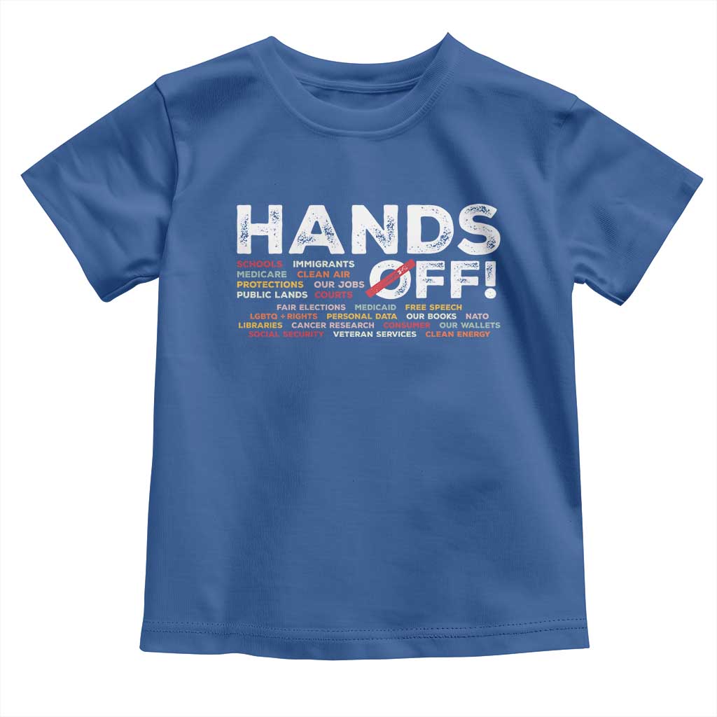 Hands Off Toddler T Shirt Social Security And Medicare Protest