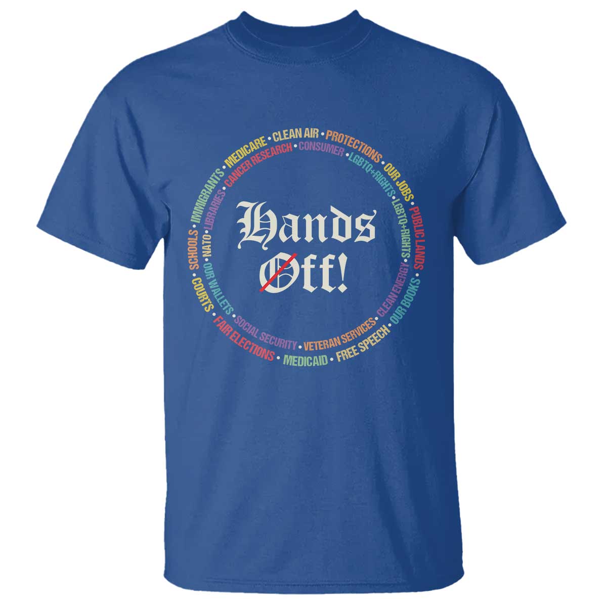 Hands Off T Shirt Human Rights Social Security And Medicare Protest