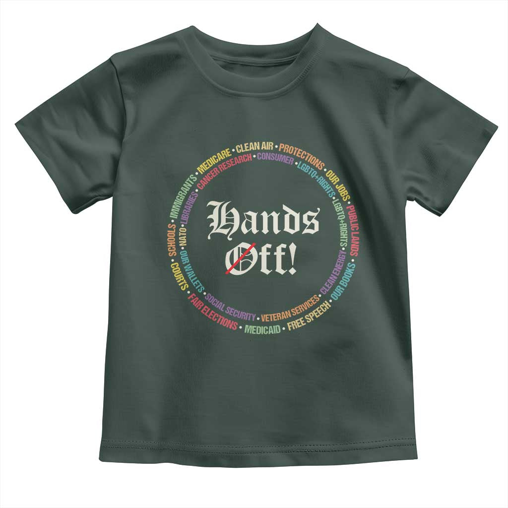 Hands Off Toddler T Shirt Human Rights Social Security And Medicare Protest