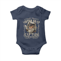 Motor Boat Captain Baby Onesie Funny Pontoon Boating Motor Boatin Lake