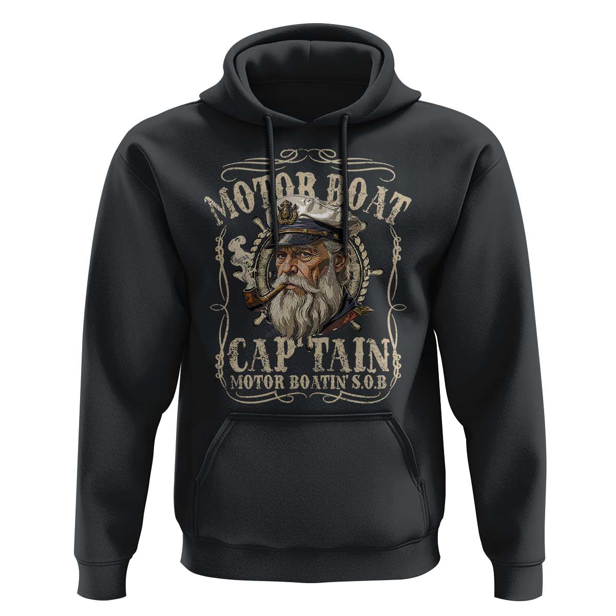 Motor Boat Captain Hoodie Funny Pontoon Boating Motor Boatin Lake