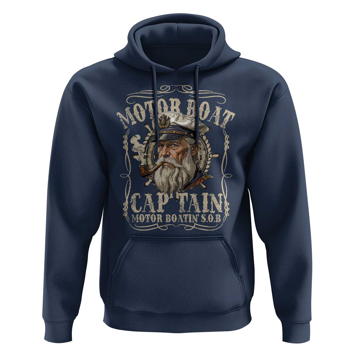 Motor Boat Captain Hoodie Funny Pontoon Boating Motor Boatin Lake