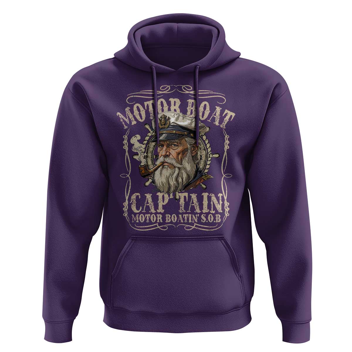 Motor Boat Captain Hoodie Funny Pontoon Boating Motor Boatin Lake