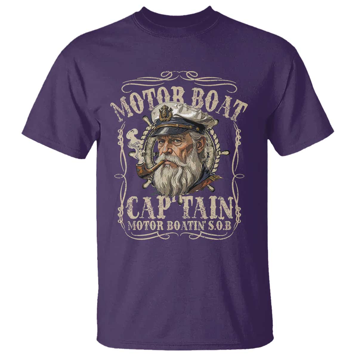 Motor Boat Captain T Shirt Funny Pontoon Boating Motor Boatin Lake