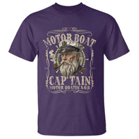 Motor Boat Captain T Shirt Funny Pontoon Boating Motor Boatin Lake