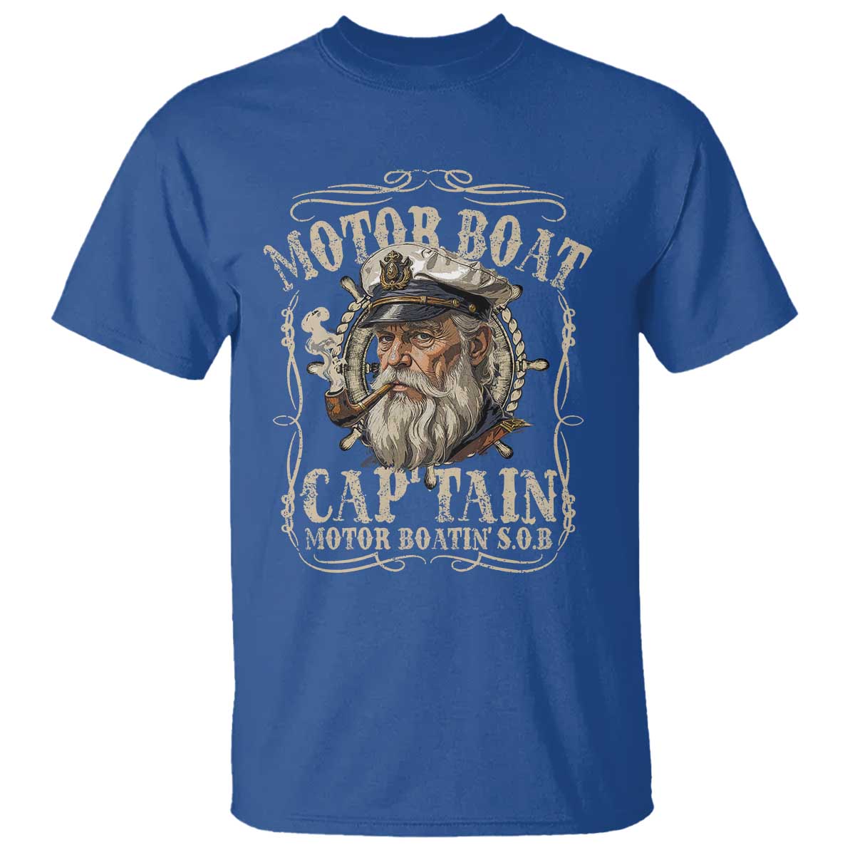 Motor Boat Captain T Shirt Funny Pontoon Boating Motor Boatin Lake
