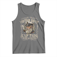 Motor Boat Captain Tank Top Funny Pontoon Boating Motor Boatin Lake