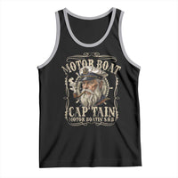 Motor Boat Captain Tank Top Funny Pontoon Boating Motor Boatin Lake