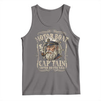 Motor Boat Captain Tank Top Funny Pontoon Boating Motor Boatin Lake
