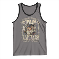 Motor Boat Captain Tank Top Funny Pontoon Boating Motor Boatin Lake