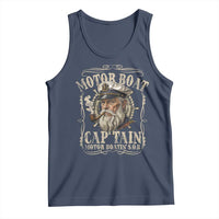 Motor Boat Captain Tank Top Funny Pontoon Boating Motor Boatin Lake