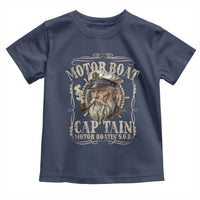 Motor Boat Captain Toddler T Shirt Funny Pontoon Boating Motor Boatin Lake