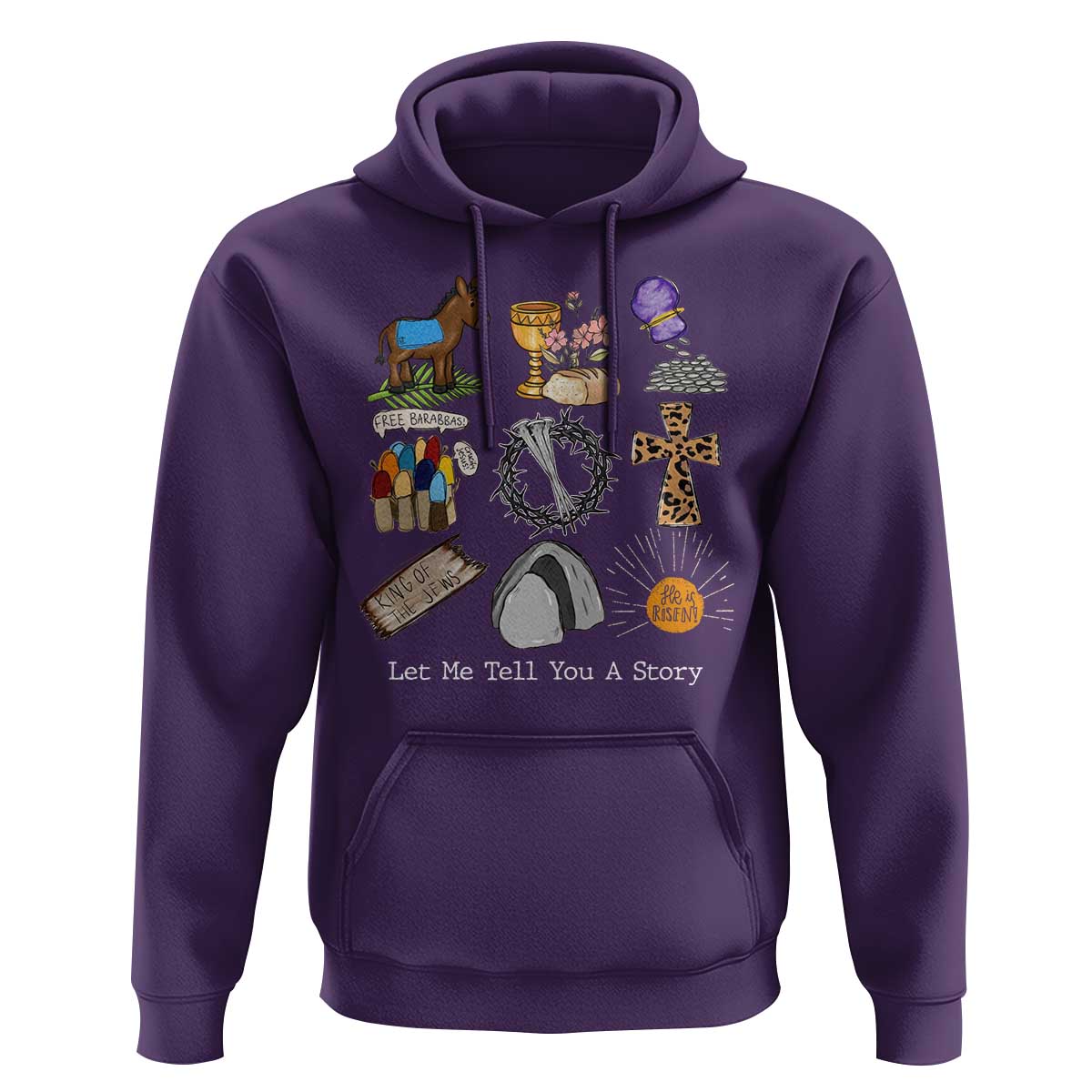 Easter Story Hoodie He is Risen Let Me Tell You A Story Christian - Wonder Print Shop