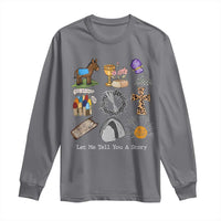 Easter Story Long Sleeve Shirt He is Risen Let Me Tell You A Story Christian - Wonder Print Shop