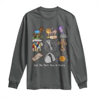 Easter Story Long Sleeve Shirt He is Risen Let Me Tell You A Story Christian - Wonder Print Shop