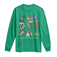 Easter Story Long Sleeve Shirt He is Risen Let Me Tell You A Story Christian - Wonder Print Shop
