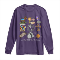 Easter Story Long Sleeve Shirt He is Risen Let Me Tell You A Story Christian - Wonder Print Shop