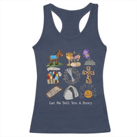 Easter Story Racerback Tank Top He is Risen Let Me Tell You A Story Christian - Wonder Print Shop