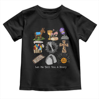 Easter Story Toddler T Shirt He is Risen Let Me Tell You A Story Christian - Wonder Print Shop
