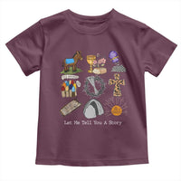 Easter Story Toddler T Shirt He is Risen Let Me Tell You A Story Christian - Wonder Print Shop