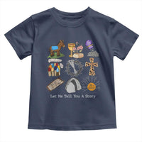 Easter Story Toddler T Shirt He is Risen Let Me Tell You A Story Christian - Wonder Print Shop