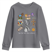 Easter Story Youth Sweatshirt He is Risen Let Me Tell You A Story Christian - Wonder Print Shop