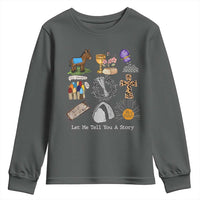 Easter Story Youth Sweatshirt He is Risen Let Me Tell You A Story Christian - Wonder Print Shop