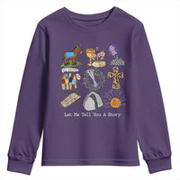 Easter Story Youth Sweatshirt He is Risen Let Me Tell You A Story Christian - Wonder Print Shop