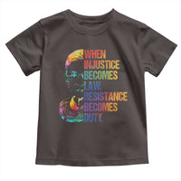 Notorious RBG Toddler T Shirt When Injustice Becomes Law Resistance Becomes Duty