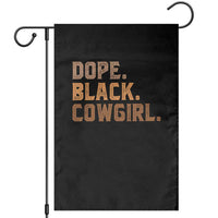 Dope Black Cowgirl Garden Flag Black History Month African American - Wonder Print Shop