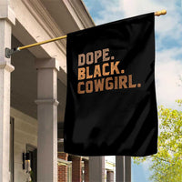 Dope Black Cowgirl Garden Flag Black History Month African American - Wonder Print Shop