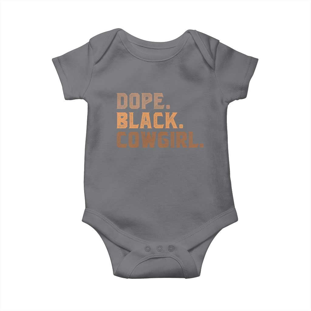 Dope Black Cowgirl Baby Onesie Black History Month African American - Wonder Print Shop