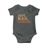 Dope Black Cowgirl Baby Onesie Black History Month African American - Wonder Print Shop