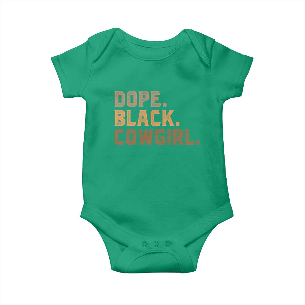 Dope Black Cowgirl Baby Onesie Black History Month African American - Wonder Print Shop