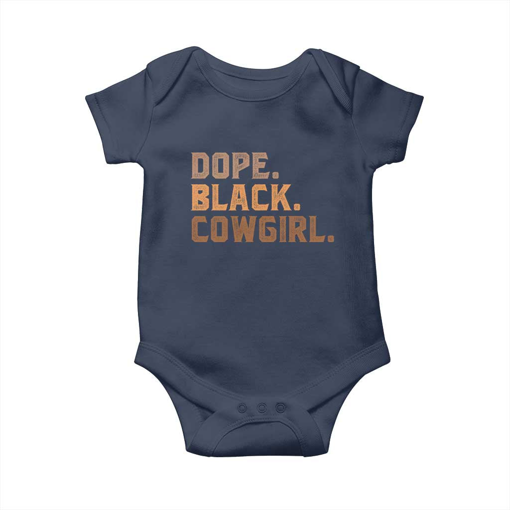 Dope Black Cowgirl Baby Onesie Black History Month African American - Wonder Print Shop