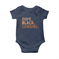 Dope Black Cowgirl Baby Onesie Black History Month African American - Wonder Print Shop