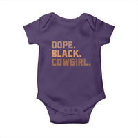 Dope Black Cowgirl Baby Onesie Black History Month African American - Wonder Print Shop